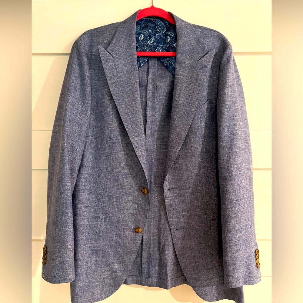 Suitsupply Linen Blend Blazer 42L